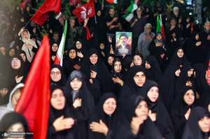 دومین شب محرم و صد و هشتمین اجتماع پر شور مردم در میدان شهدای خلیج فارس