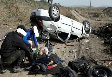 حادثه مرگبار در محور میانه - ترک ۳ کشته و ۴ مصدوم به جا گذاشت