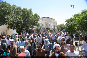 مراسم تشییع پیکر مطهر شهید حمله تروریستی اخیر حجت الاسلام تقوی در قم