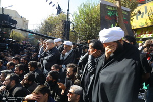 دسته عزاداری روز شهادت حضرت زهرا (س) با حضور آیت الله العظمی وحید خراسانی