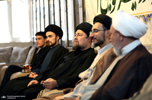 حضور سید حسن خمینی در منزل حجت الاسلام و المسلمین شهید خطیب