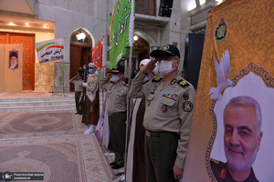 تجدید میثاق مسئولان سازمان عقیدتی سیاسی ارتش با آرمان‌های حضرت امام(س)