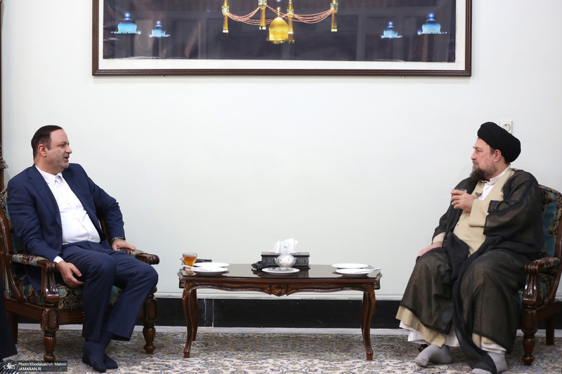 دیدار دبیر شورای عالی مناطق آزاد باسید حسن خمینی