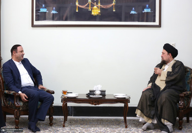 دیدار دبیر شورای عالی مناطق آزاد با سید حسن خمینی 