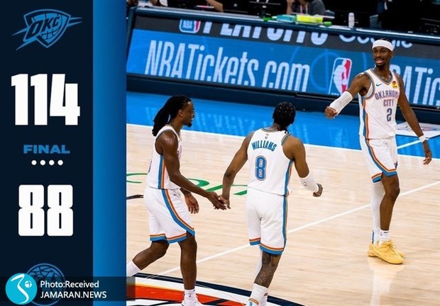 اوکلاهاما فاتح اولین نبرد در فینال کنفرانس غرب NBA