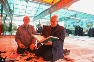 مراسم تحویل سال نو در گلزار شهدای قم‎