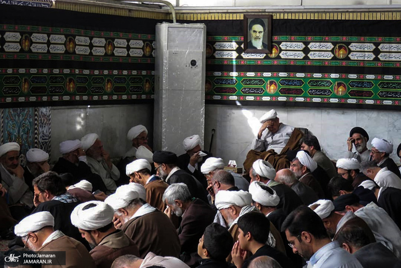 مراسم عزاداری شهادت حضرت امام حسن عسکری(ع) در دفتر آیت الله العظمی صانعی