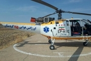 2 مصدوم تصادف رانندگی با بالگرد اورژانس کردستان منتقل شدند