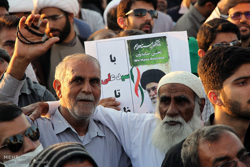 تجمع و راهپیمایی مردمی در اعتراض به آشوب های اخیر در استان 