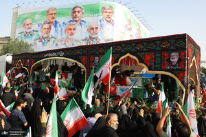 مراسم تشییع شهدای جنگ تحمیلی رژیم صهیونیستی در تهران-4