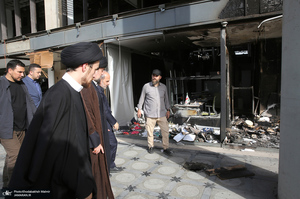 بازدید سید حسن خمینی از ساختمان شیشه ای صداوسیما