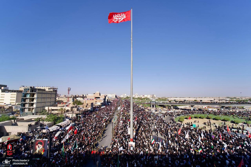 تشییع پیکر مطهر رهبر شهید در نجف اشرف
