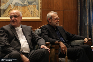 دیدار علی لاریجانی با رییس مجلس لبنان