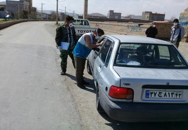 تب‌سنجی مسافران نوروزی در ورودی روستاهای شیروان