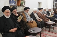 مراسم احیای شب بیست و یکم ماه رمضان در دفتر حضرت آیت الله العظمی صانعی + تصاویر