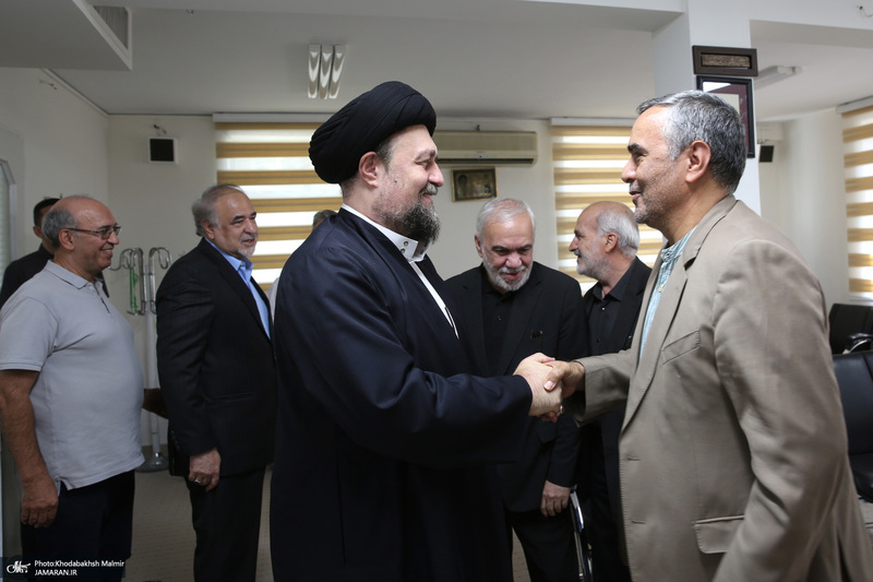 دیدار مدیران سابق تیم های پرسپولیس و استقلال با سید حسن خمینی