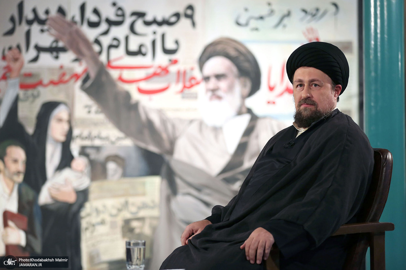 پشت صحنه برنامه تلویزیونی «صف اول» با حضور سید حسن خمینی