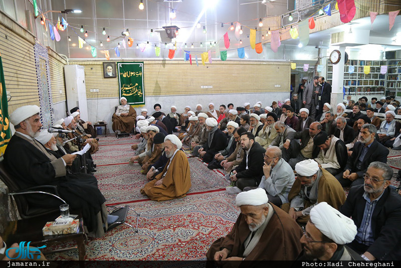 مراسم میلاد حضرت زهرا(س) و امام خمینی(ره) در دفتر آیت الله صانعی