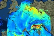 انتشار نخستین تصاویر ماهواره ای از آلودگی هوای اروپا