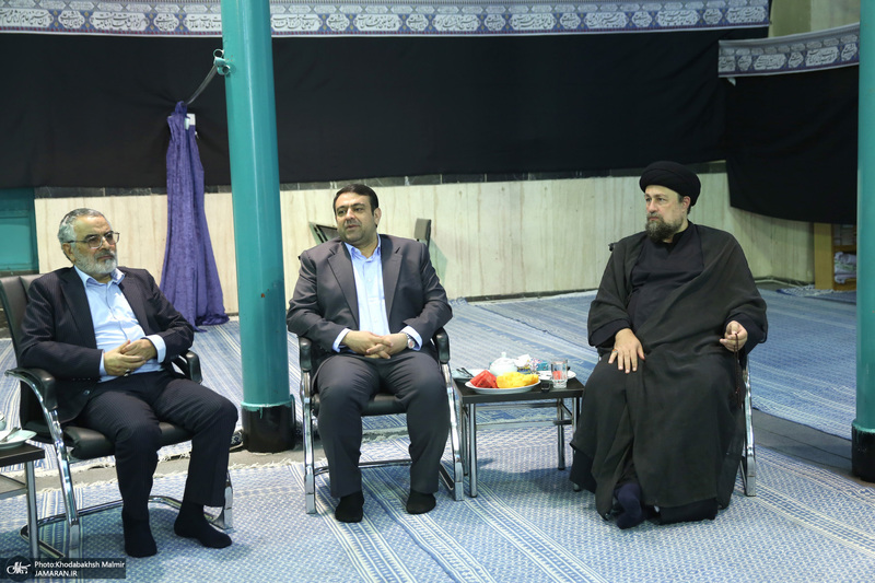 دیدار مدیرعامل بانک ملی ایران ابوالفضل نجارزاده و اعضای هیئت عامل با سید حسن خمینی