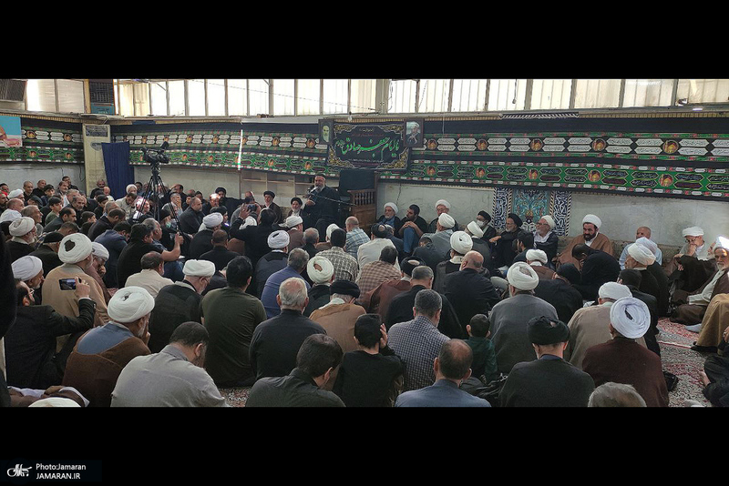 مراسم عزاداری شهادت امام صادق (ع)  در بیت آیت الله العظمی صانعی (ره)