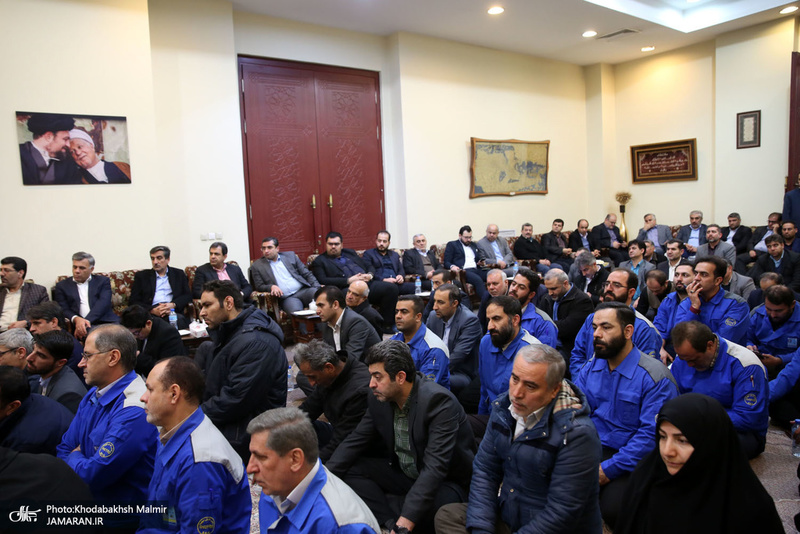 دیدار وزیر ، معاونان و کارکنان وزارت صمت با سید حسن خمینی