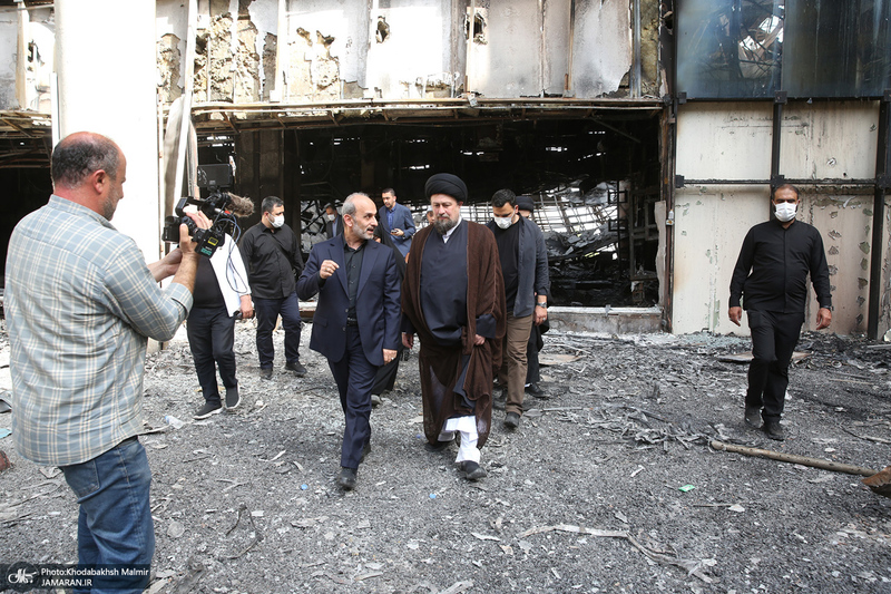 بازدید سید حسن خمینی از ساختمان شیشه ای صداوسیما