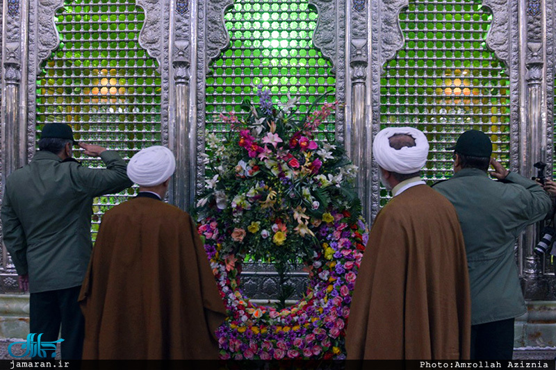 تجدید میثاق فرماندهان و کارکنان حفاظت هواپیمایی سپاه پاسداران با آرمان های حضرت امام(س)