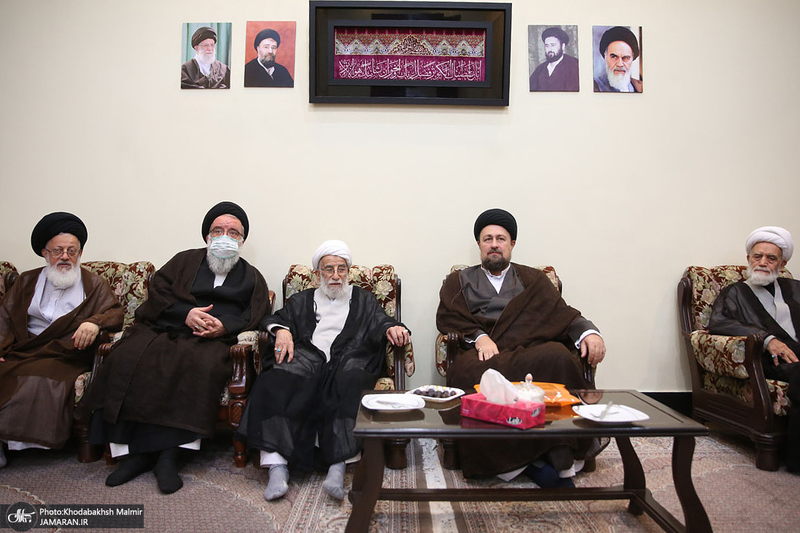 حاشیه تجدید میثاق هیأت رئیسه و اعضای مجلس خبرگان رهبری با آرمان های امام خمینی(س)