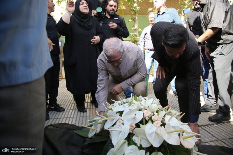 مراسم تشییع ثمینه باغچه‌بان