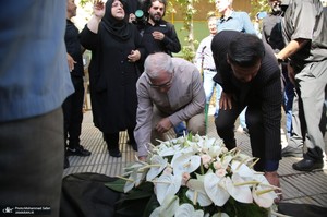 مراسم تشییع ثمینه باغچه‌بان