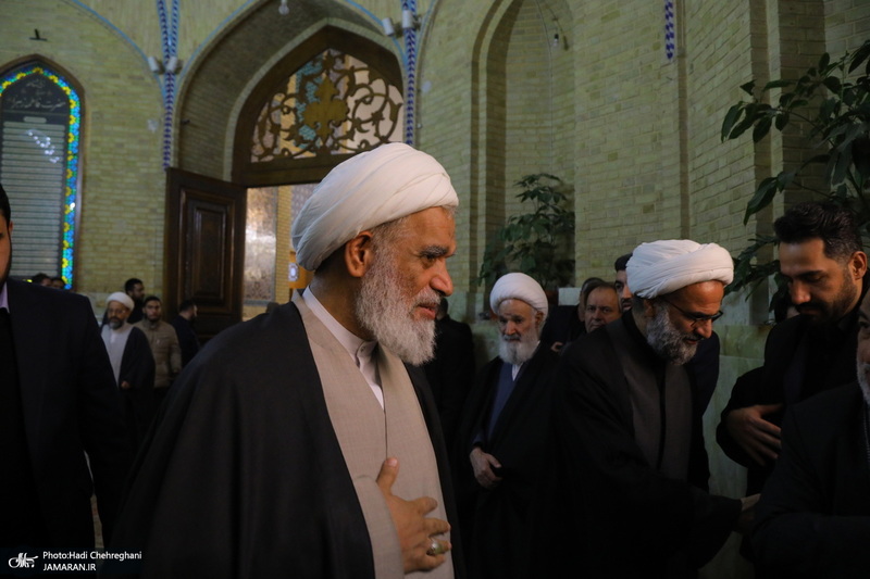 مراسم بزرگداشت شهیدان «علی رازینی» و «محمد مقیسه» در مسجد اعظم قم‎