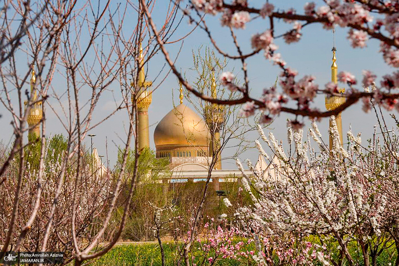 حال و هوای بهاری در حرم مطهر امام خمینی (س)