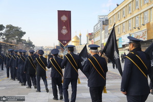 مراسم عزاداری خادمان حرم حضرت معصومه (س) در روز شهادت امام موسی کاظم (ع)‎