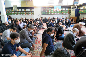 عزاداری تاسوعای حسینی (س) در دفتر آیت الله العظمی صانعی (ره)