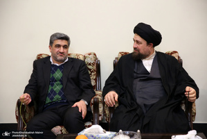 حضور سید حسن خمینی در اختتامبه مسایقات قرآنی ، اذان وتفسیر کارکنان بانک صادرات