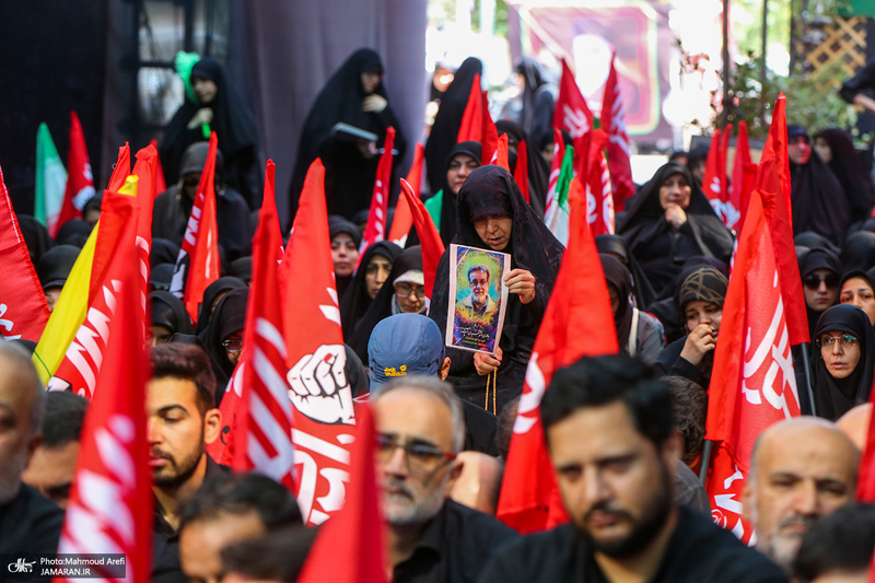 عزاداری ظهر عاشورا در جوار مقتل رهبر شهید انقلاب