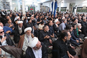 عزاداری اربعین حسینی در دفتر آیت الله العظمی صانعی (ره)