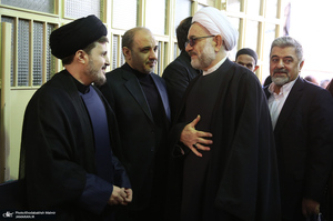 مراسم تشییع آیت الله سید مهدی امام جمارانی (ره) از حسنیه جماران