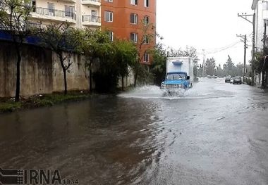 باران و آبگرفتگی معابر در آستارا