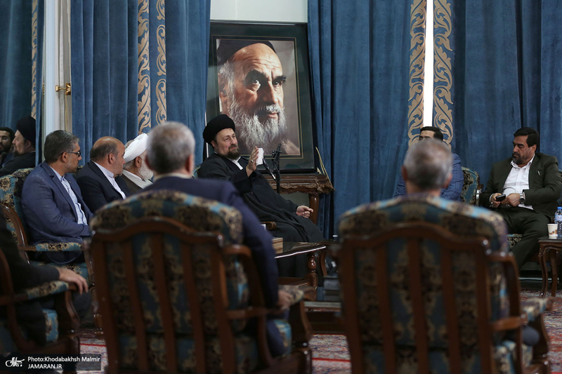 دیدار مدیر عامل و مدیران و معاونین بهشت زهرا (س) با سید حسن خمینی