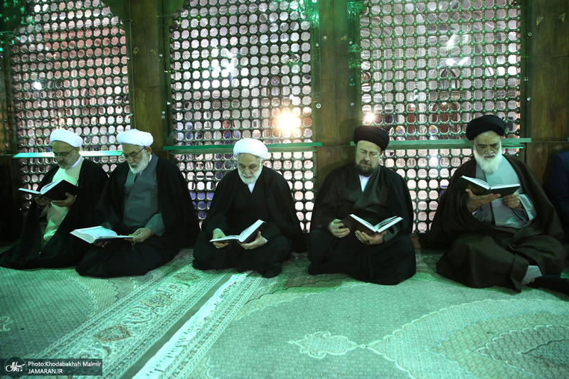 تجدید میثاق رئیس قوه قضائیه و مسئولان عالی قضایی با آرمان‌های حضرت امام خمینی (س)