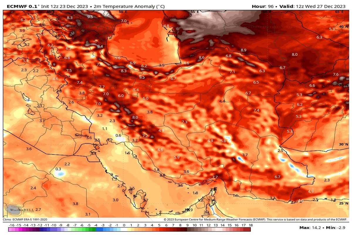 هوای چند استان بیشتر گرم می شود! + نقشه