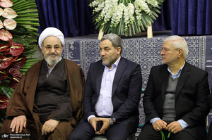 مراسم بزرگداشت آیت الله موسوی بجنوردی (ره) در حسینیه جماران - 1