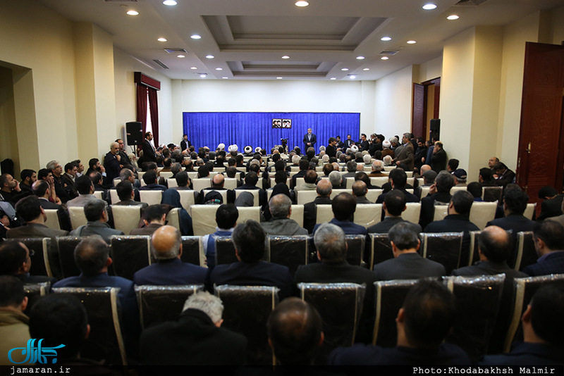 دیدار وزیر و معاونان وزارت فرهنگ و ارشاد اسلامی و جمعی از هنرمندان با سید حسن خمینی