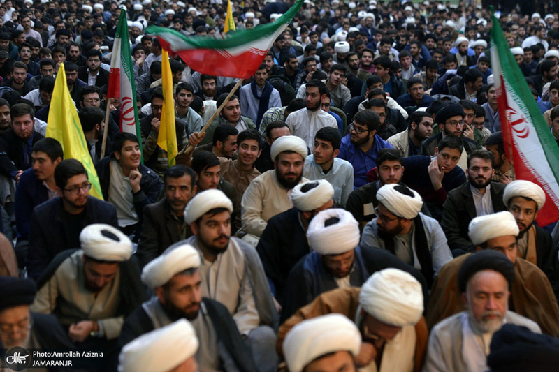 تجدید میثاق روحانیون و طلاب حوزه علمیه تهران با آرمان های حضرت امام(س)