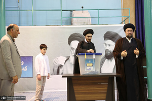 حضور سید حسن خمینی در انتخابات ریاست جمهوری چهاردهم