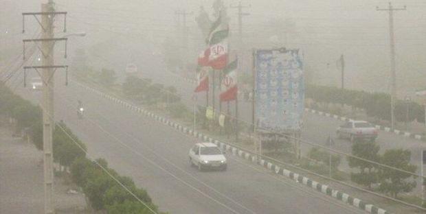 سایه غبار محلی برآسمان  البرز
