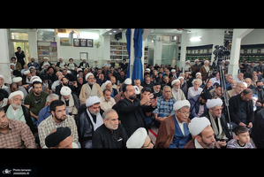 مراسم عزاداری شهادت امام صادق (ع)  در بیت آیت الله العظمی صانعی (ره)