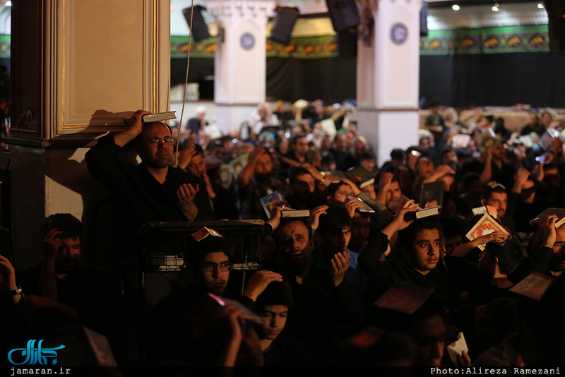 مراسم احیای شب بیست و یکم ماه مبارک رمضان در موسسه انصار الحسین(ع)